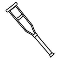 Medical Aid Crutch Icon