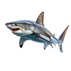 Obraz premium shark isolated on white background