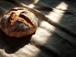 Baking fresh artisan bread kitchen food photography warm lighting close-up culinary delight