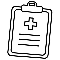 Fototapeta premium Medical File Pad – Clean Vector Design