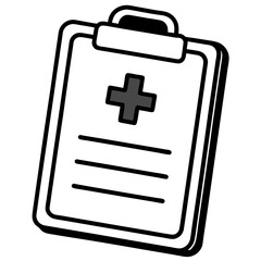 Fototapeta premium Medical File Pad – Clean Vector Design