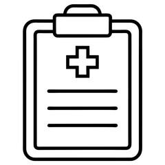 Fototapeta premium Medical File Pad – Clean Vector Design