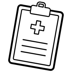 Obraz premium Medical File Pad – Clean Vector Design