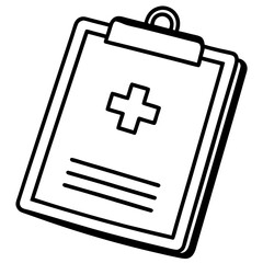 Obraz premium Medical File Pad – Clean Vector Design