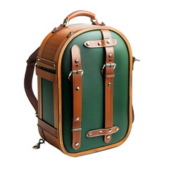 old suitcase isolated on white