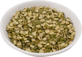 Green beans on transparent background