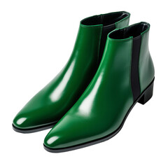 green female boots isolated