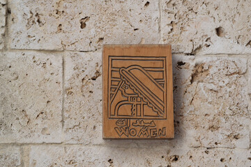 female Toilet icon in Saudi Arabia