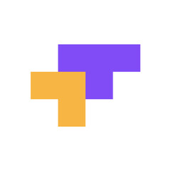 Letter T arrow modern simple logo design