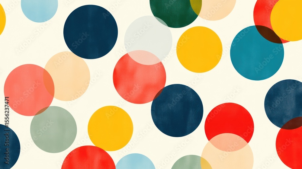 Poster abstract circles pattern