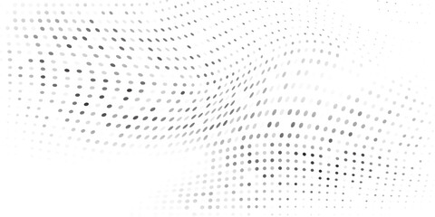 Modern mesh halftone gradient texture. Vanishing polka dot background. Repeating dots gradation pattern vector