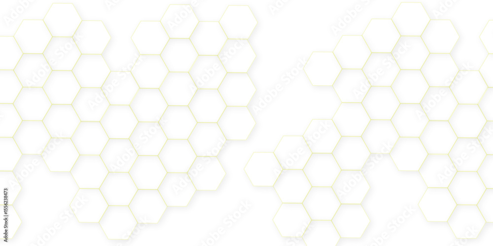 Poster abstract white hexagon concept background. seamless pattern with hexagon. hexagonal white hexagons h