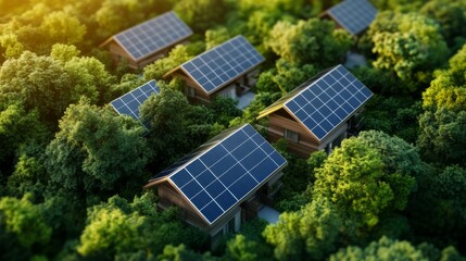 green smart homes powered by solar and AI-managed climate systems