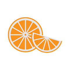 Sliced Orange Illustration Highlighting Freshness and Citrus Details