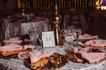 table with decoration at an event