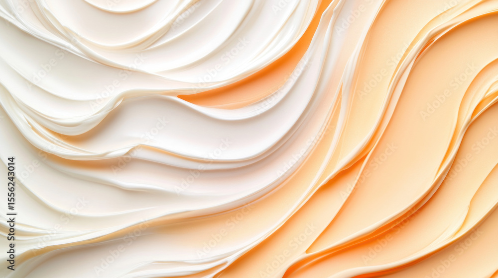 Poster cream jar, high-resolution macro image of the inner edge of a leaf showcasing intricate details and 