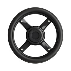 Obraz premium car wheel isolated on white