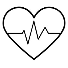 Rhythmic Heartbeat Silhouette