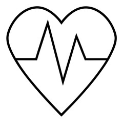Rhythmic Heartbeat Silhouette