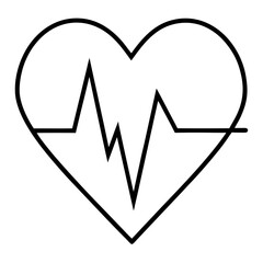 Rhythmic Heartbeat Silhouette