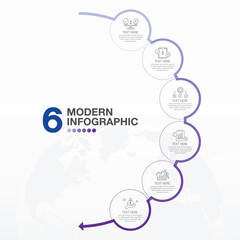6 process infographic.