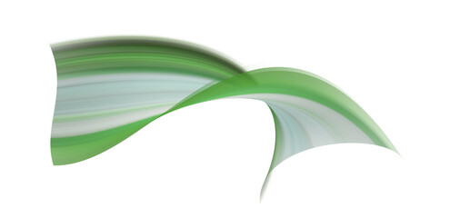 Abstract Green Swirling Wave: Modern, Elegant, and Eco-Friendly Design Element