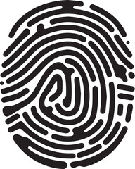 Thumb Print isolated on white background