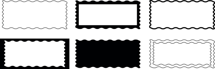 Dynamic Curve Lines, Fluid Drops, and Smooth Waves – Abstract Web Design Element Set for Page Dividers – Top & Bottom Section Template with Minimalist Pictograms – Scalable Vector Illustrations