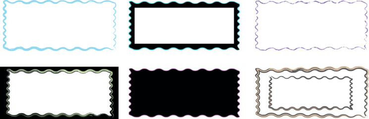 Curve Lines, Drops, and Waves – Abstract Design Element Collection for Website Top & Bottom Dividers – Modern Web Template with Fluid Shapes, Pictogram Set, and Isolated Vector Illustrations