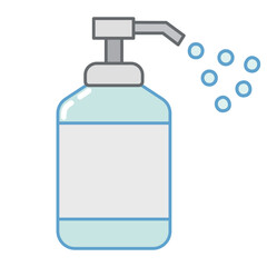 ハンドソープのシンプルなアイコン