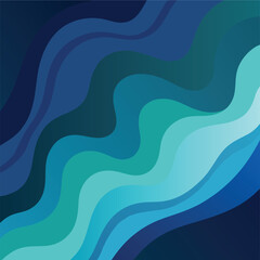 Abstract blue waves.Abstract layered wave background.  Modern fluid structure.
