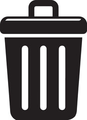 trash can icon, Vector illustration.