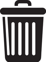 trash can icon, Vector illustration.