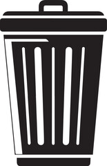 trash can icon, Vector illustration.