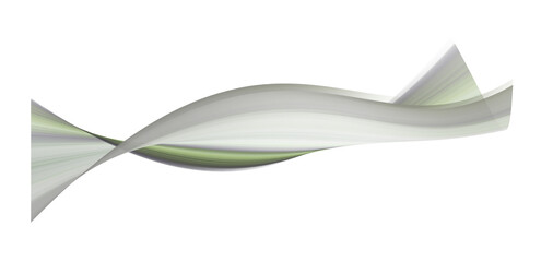 Abstract Olive Green and White Swirling Wave Design, Elegant Modern Background Illustration