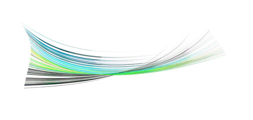 Abstract Teal and Lime Green Swirling Light Streaks, Dynamic Energy Background Image