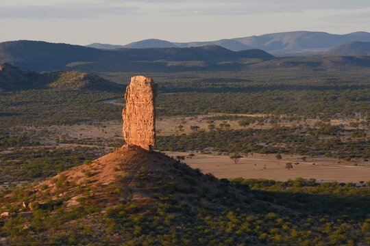 Fingerklippe im Abendlicht (Ugabtal Namibia)