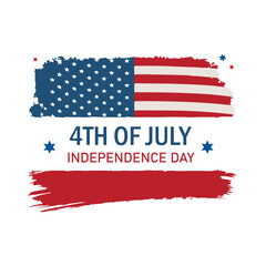 Happy independence day 4th of july celebration design
