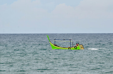 kite surfing on the sea
