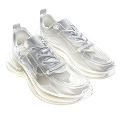 sport shoes on white background