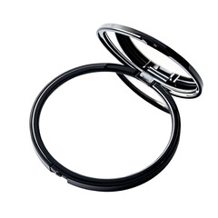 diamond ring with diamonds isolated on white