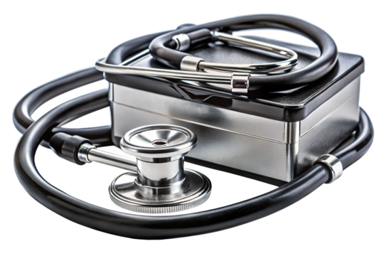 High-Quality Medical Stethoscope with Carrying Case Professional Auscultation Tool for Healthcare Professionals