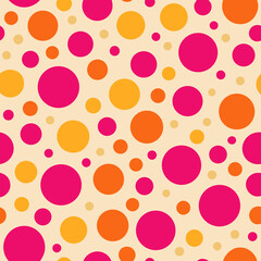  Retro Polka Dot Pattern Background