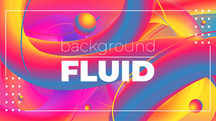Abstract Fluid Neon Color Pattern – Liquid Gradient Background with Modern Geometric Dynamic Motion Style for Wallpaper, Banner, Card, Book Illustration, and Landing Page Design