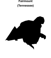 Fairmount (Tennessee) blank outline map