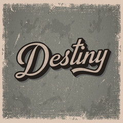 Vintage text style