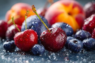 Cooling fruits in summer look refreshing , Generative AI