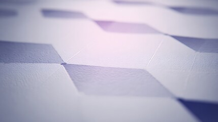Geometric pattern with embossed paper squares