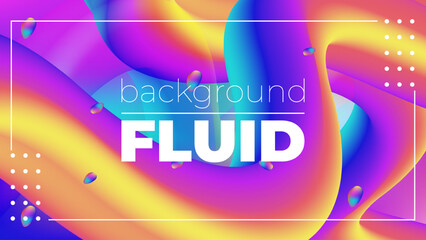 Abstract Fluid Neon Color Pattern – Liquid Gradient Background with Modern Geometric Dynamic Motion Style for Wallpaper, Banner, Card, Book Illustration, and Landing Page Design