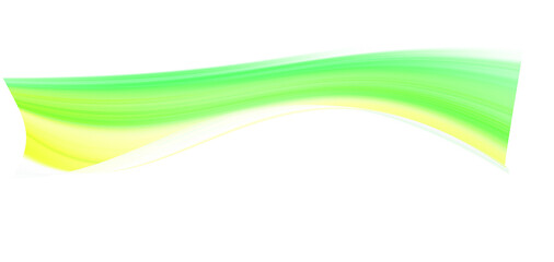 Abstract lime green and yellow wave; vibrant, dynamic, flowing design element.